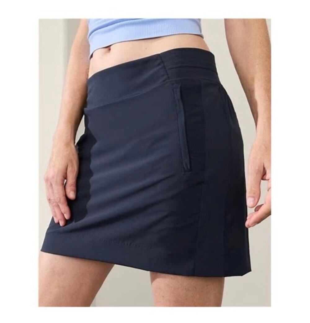 Athleta Skort Womens 2 Blue Brooklyn Sporty Golf Tennis Mini Athletic Casual